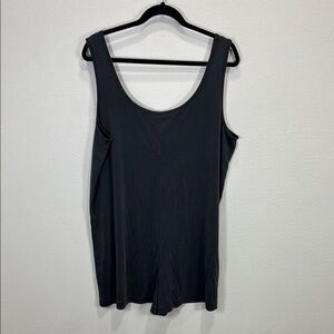 Marine Layer ribbed romper dark‎ gray